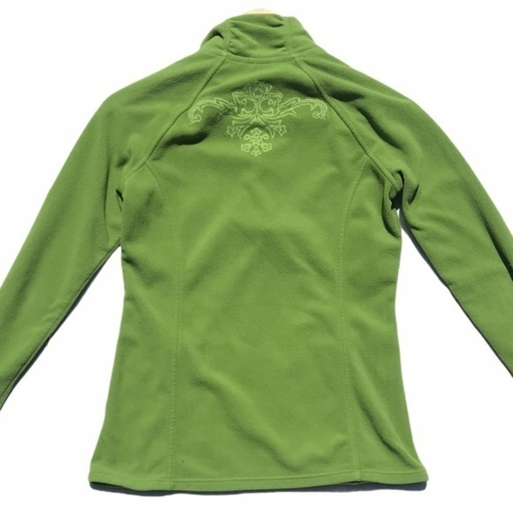 #10 ATHLETA. GREEN QUARTER ZIP FLEECE JACKET - Picture 10 of 11
